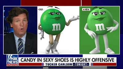 Tucker Carlson's Contrived FREAK OUT over M&M Candy - Sexy Shoes? ABSURD