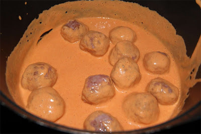 albóndigas en salsa de pimientos paso 3