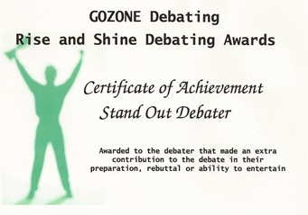Debating Award 2011 2