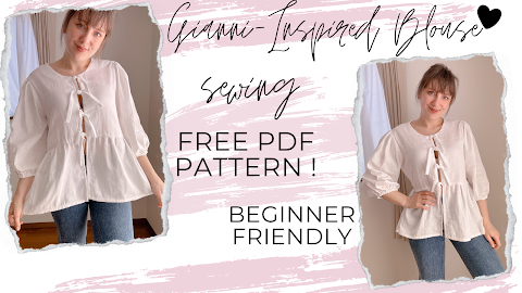 How to Sew a Gianni-Inspired Puff Sleeve Top | Free PDF Pattern + Video Tutorial