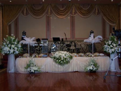 wedding reception held at the lavishly decorated Yepremian Banquet Hall