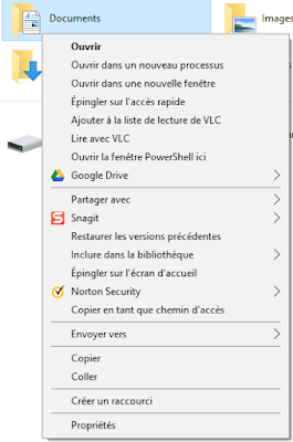 Club Windows 10 - Articles, Trucs et astuces Windows 10 - Ouvrir une fenêtre de commandes dans le dossier de votre choix