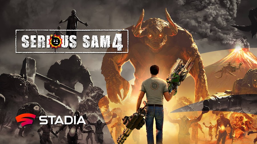 serious sam 4 google stadia exclusive 2021 first-person shooter game croteam devolver digital