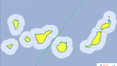 Canarias  en aviso amarillo por viento y oleaje, 15  y 16 febrero