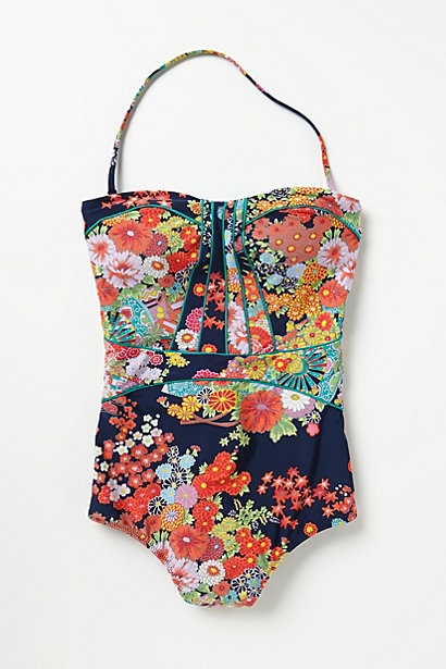 floral bathing suit - anthropologie