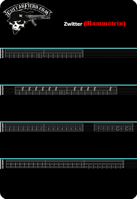 Tablatura guitarra Zwitter Rammstein