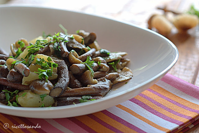 ricetta di Chiodini trifolati con patate