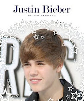 bookcover of JUSTIN BIEBER  by Jan Bernard