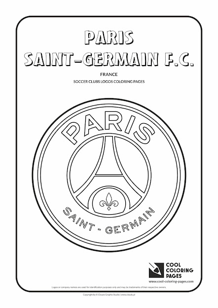 Cool Coloring Pages  Soccer Clubs Logos  Paris Saintgermain Fc Logo   Coloring