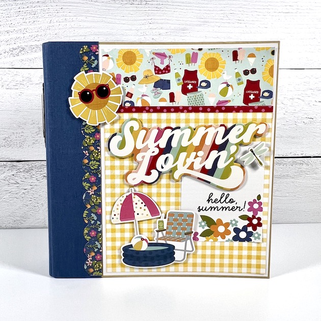 Summer Scrapbook album for photos of the pool, beach and sunshine