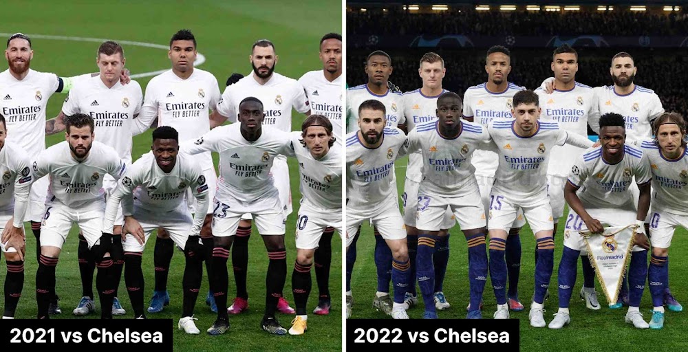 Real Madrid Wear Navy Away Socks Vs Chelsea Unfitting Pattern Footy Headlines