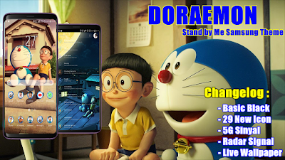 Download Doraemon Stand by Me Samsung Theme.apk Android Oreo & Nougat