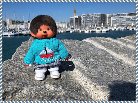 kiki monchhichi doll toys life cute kidult le havre bateau port plaisance plage mer