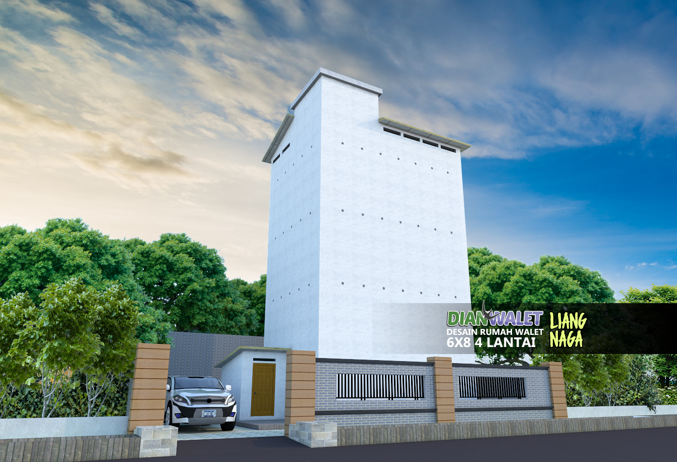 Desain Rumah Walet 6x8 4 Lantai Liang Naga Terbaru  DIAN 