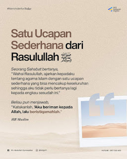 Satu Ucapan Sederhana dari Rasulullah