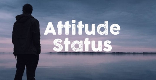 attitude status social media