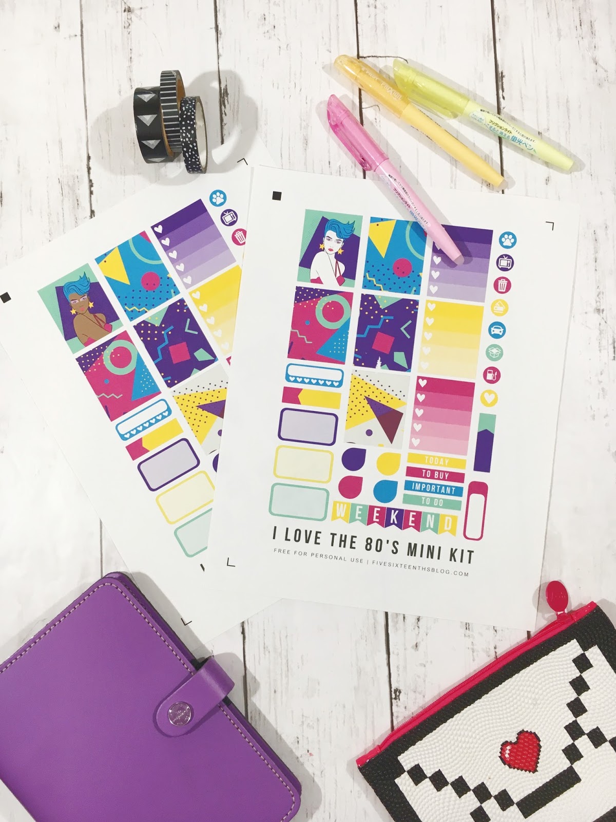 Free Weekly Planner Stickers