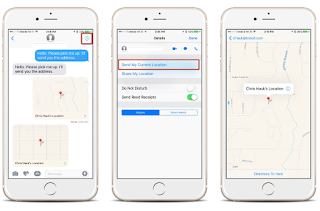 Send location on iphone [Easy and fast]