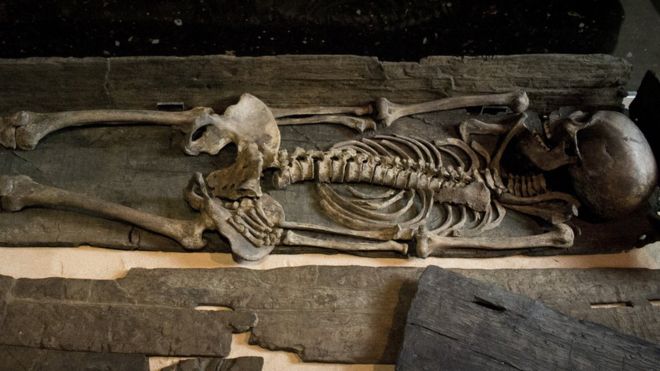 Extremely rare skeleton and coffin go on display at JORVIK Viking Centre