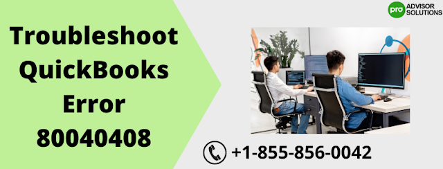 QuickBooks Error 80040408