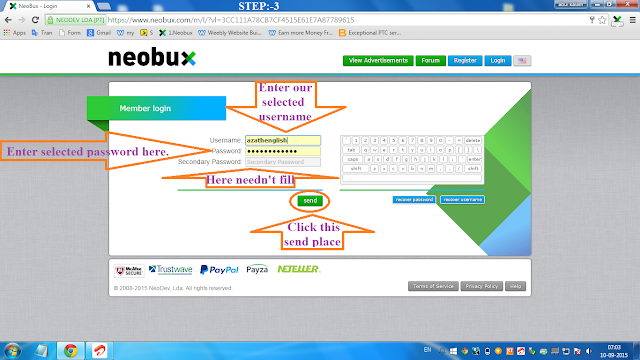  neobux login and logout step 3