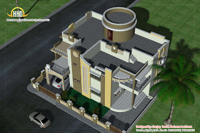 Duplex House Elevation - 290 Sq M (3122 Sq. Ft.) - February 2012