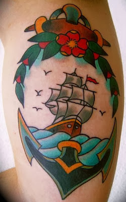 Tatuagem Nautica Estilo Antigo