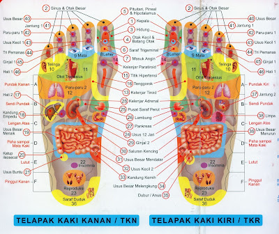 Zona pengobatan refleksi telapak kaki - master ilmu pelet 