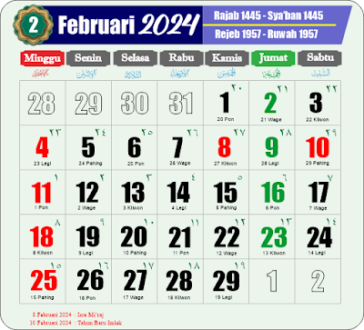 Kalender 2024 Lengkap Berikut Hari Libur , Hijriah , Jawa dan Pasaran
