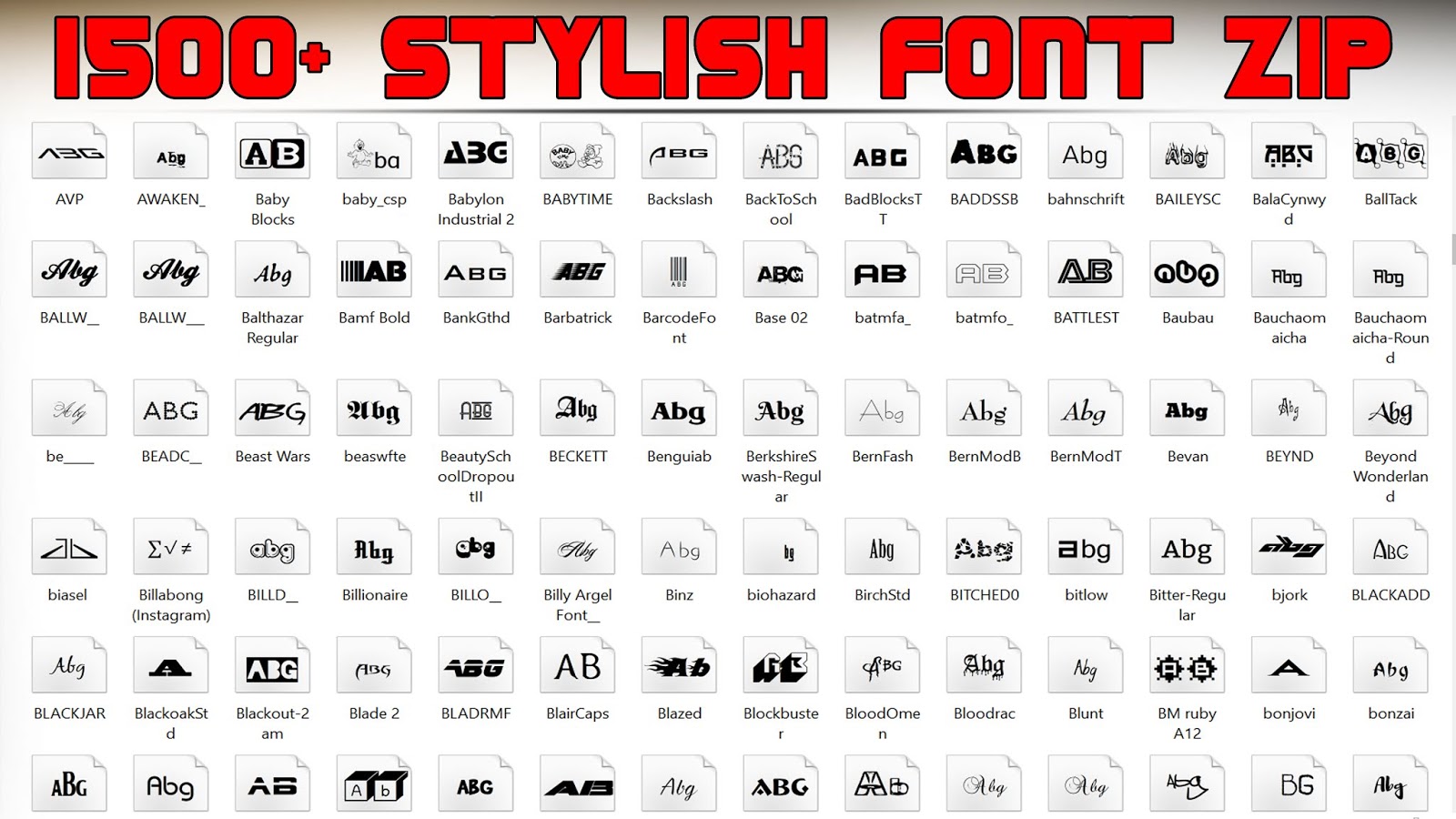 Download 1500 Stylish Font Download Free Zip File By Learningwithsr 2019 Learningwithsr