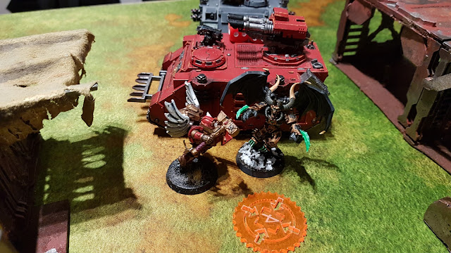 Warhammer 40k battle report - Black Legions vs Blood Angels - Maelstrom of War - 1250pts