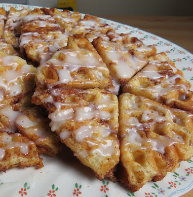 Cinnamon Roll Waffles