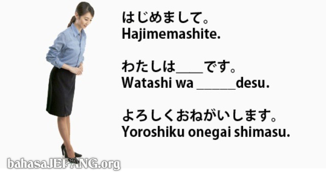 Contoh Kalimat Perkenalan  Diri dalam  Bahasa  Jepang  