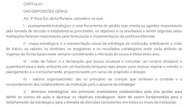 Imagem mostra planejamento do Ministério de Meio Ambiente