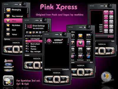 Pink express by Morkino S60 3rd edition theme 