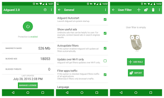 mendownload adguard secara gratis dari internet, kamu tidak perlu me-root android kamu, karna adguard bisa di gunakan tanpa harus root.