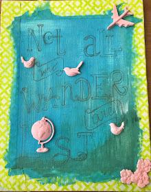 not all who wander are lost quote canvas paint
