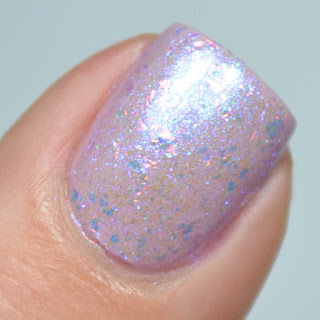 iridescent flakie nail polish topper