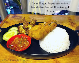 ayam geprek di Teras Braga