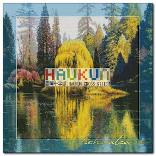 Download cross stitch scheme F052 "Beautiful Scenery" Haukun