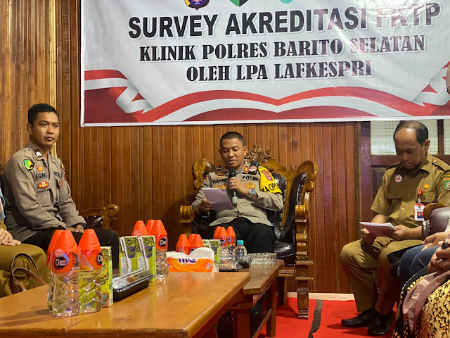 Secara Daring, Sidokkes Ikuti Survey Akreditasi FKTP Klinik Polres Barito Selatan