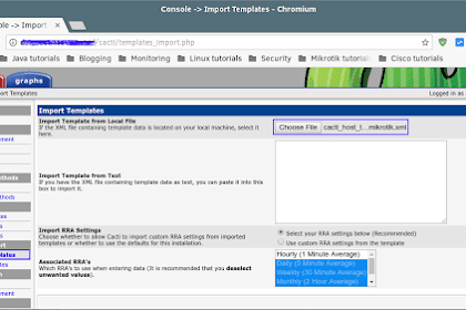 Cara Install Host Template Mikrotik Pada Cacti