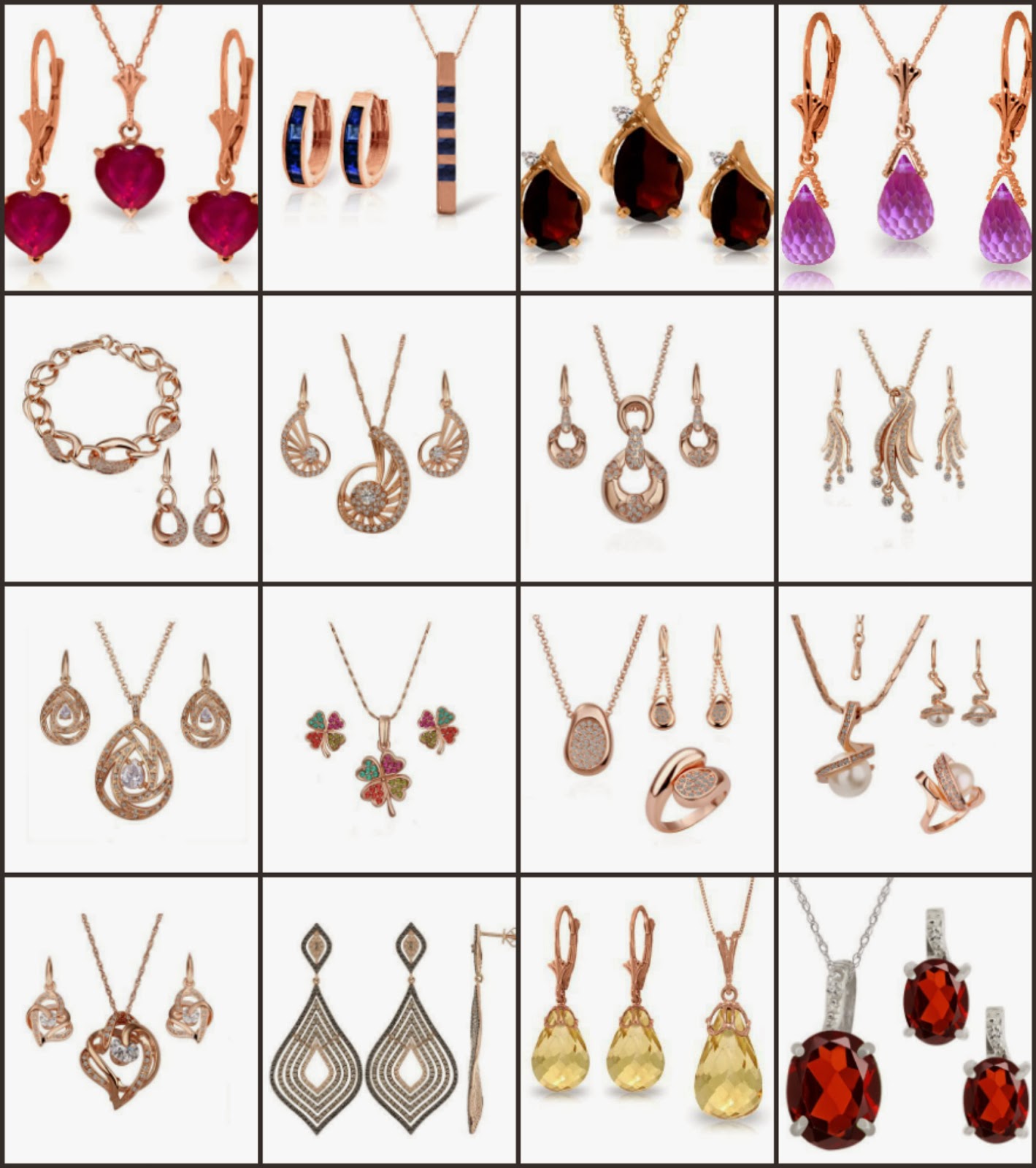 Rose Gold Jewelry Sets