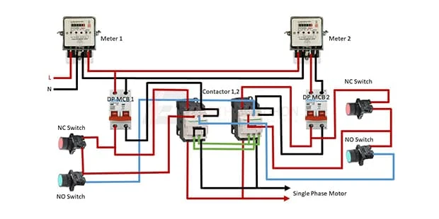 Single phase MCB wiring