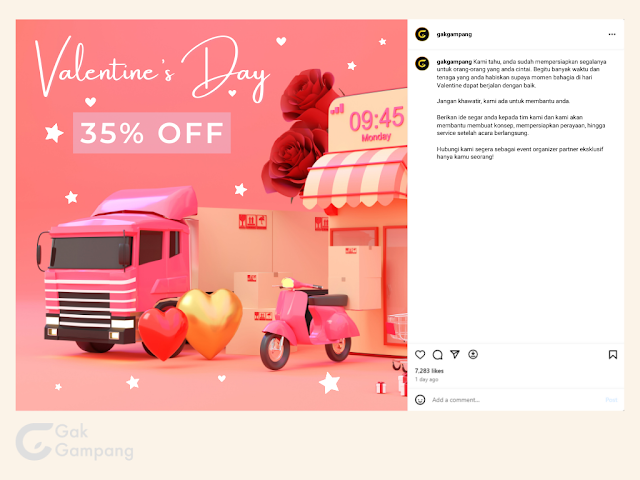 Ide Kreatif Konten Valentine #4: Promosi bukan hanya jualan