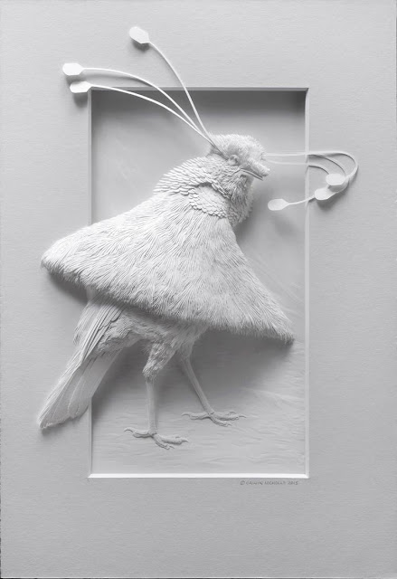 Esculturas de Papel - As bonitas e delicadas criações de papel de Calvin Nicholls