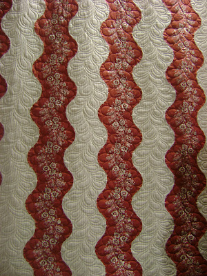 red white quilt