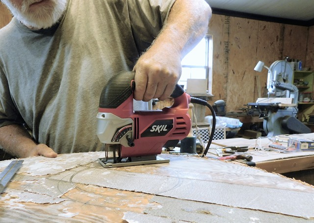 use skil saw to cut elipse and entry circle