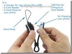 3 in 1 Phone Charger, Micro SD Card reader, Hand Strap for Nokia Mobiles