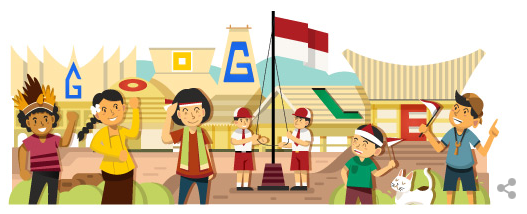 Logo google doodle 17 agustus tahun 2014